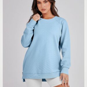 Women's Oversized Sweatshirt Air Essentials Turtleneck Tunic Spring